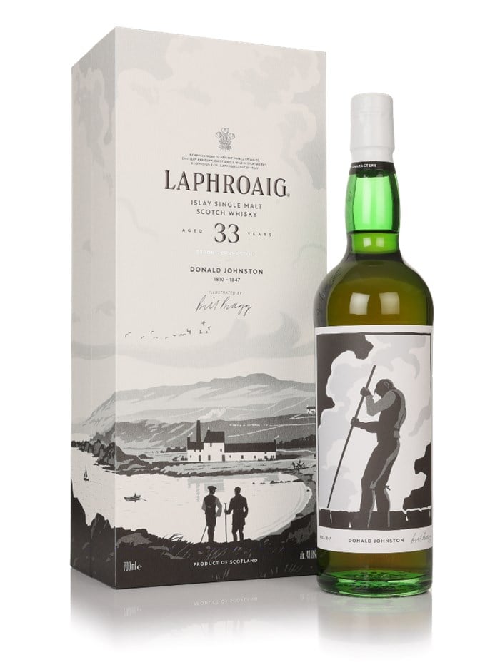 Laphroaig 33 Year Old Strong Characters - Donald Johnston Whisky 70cl